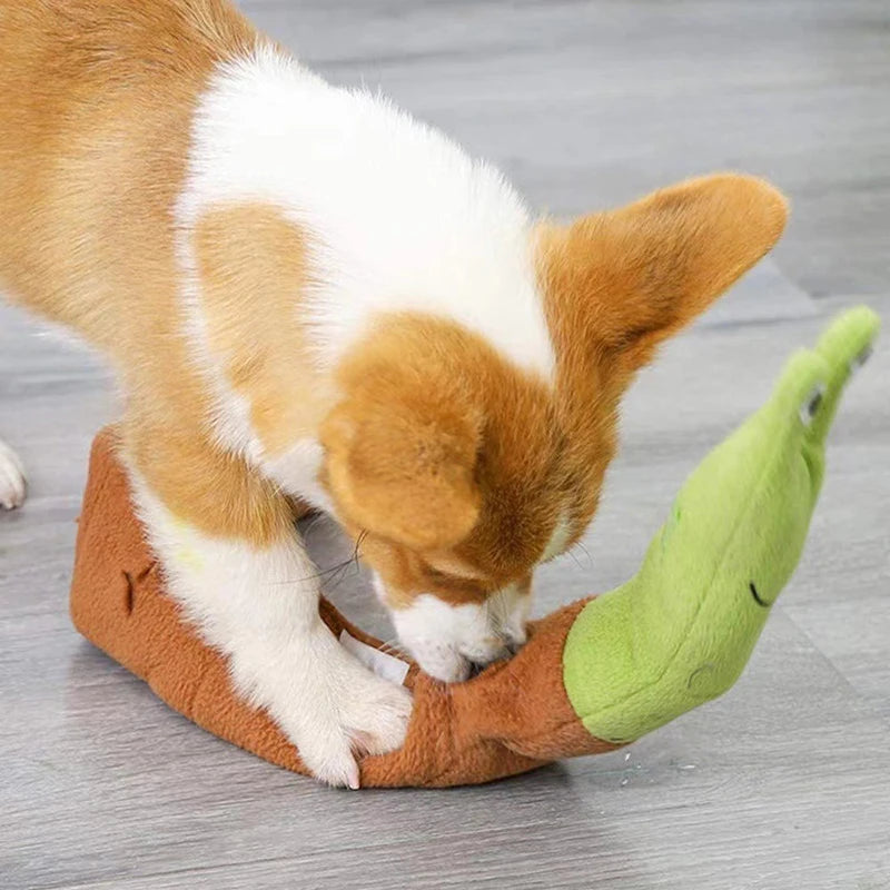 Pet Sniff Toy Squeaky Dog Decryption Interactive Toy For Foraging Instinct Training, Soft Puppy Toy Teething Educational Dog Toy