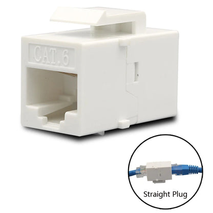 CAT6 RJ45 Insert Keystone Gigabit LAN Coupler Plug Standard T568A/B Network Module Slot For Internet Jack Ethernet Connector