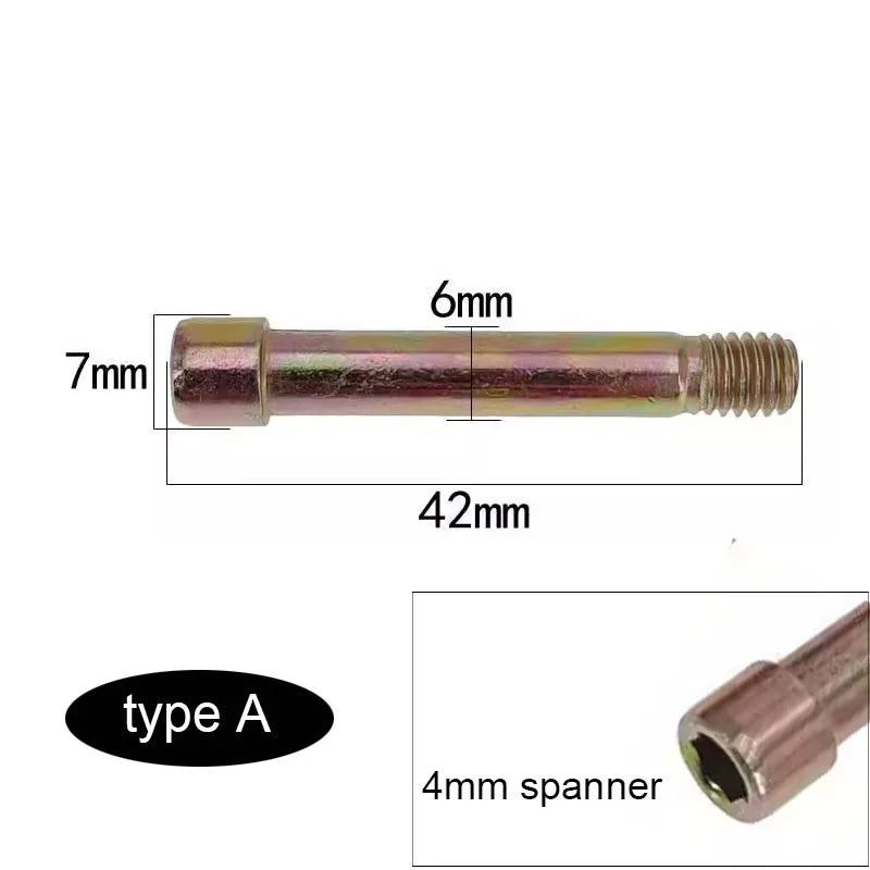 Motorcycle Lower Pump Disc Brake Pad Fixing Screw M8 M10 M7 Hexagonal Guide Bolt Guide Pin