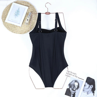 2024 One Piece Swimsuit Sexy Plus Size Swimwear Women Tummy Control Beach Wear for Bathing Suits Monokini Maillot De Bain Female