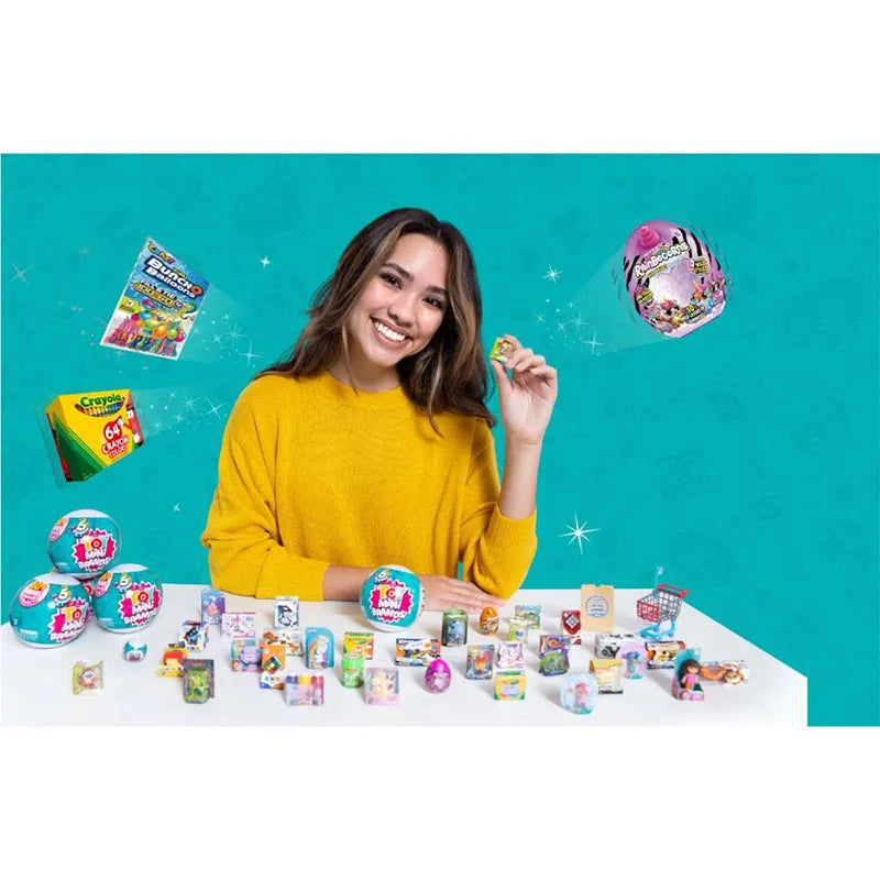 5 Surprise Mini Brands Series 1 by ZURU Mystery Real Miniature Collectible Toy Capsule Anime Figure Toy Birthday Surprise Gift
