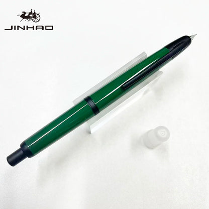 Jinhao 20 Press Retractable Fountain Pen EF/F Nib with Converter Resin Writing Gift Pen