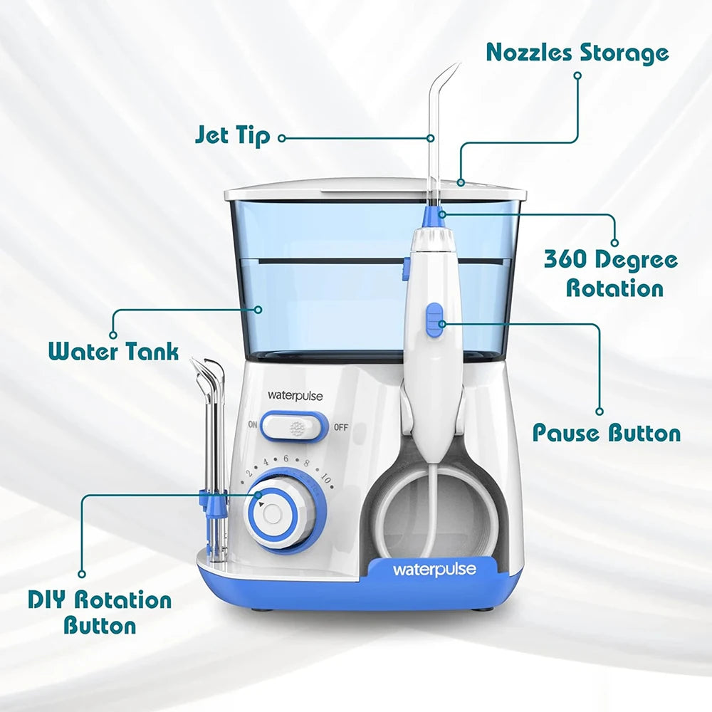 Oral Irrigator Dental Water Flosser for Teeth High Pressure Electric Dental Irrigator Water Flosser Mouth Washing Machine 800ML