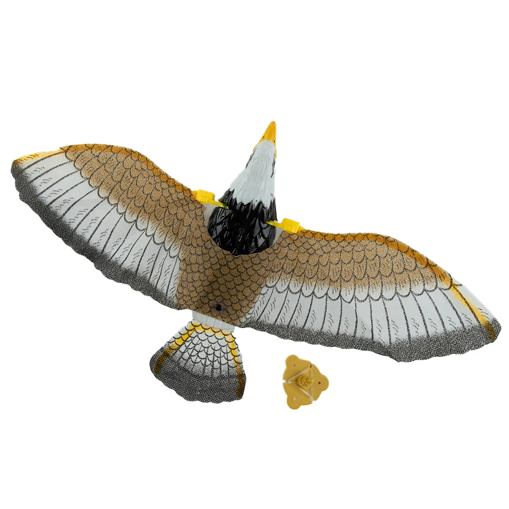 Hanging Eagle Bird Deterrent, Flying Owl Repellent Scarer Emulation Flying Hawk Bird Garden Scarecrow Yard Outdoor Pest Control