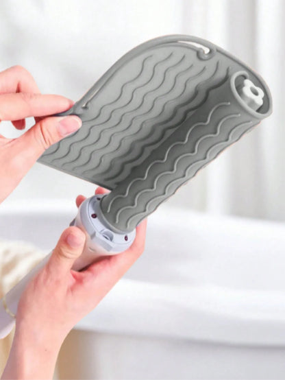 New Plus Size Silicone Heat Resistant Mat Portable Travel Hot Tools Pad Cover for Curling Iron, Flat Iron Hair Straightener
