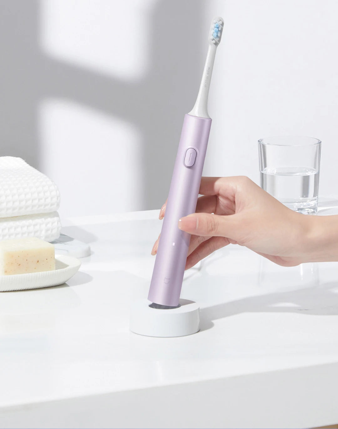 Mijia Sonic Electric Toothbrush T302 3colors 4 Brush Heads IPX8 Water Proof 360° Wireless Charging 4 Modes Cleaning Teeth