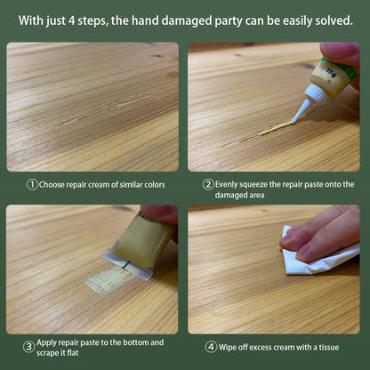 25g Wood Furniture Repair Fillers,Repairing Paste For Furniture,Hardwood Floor Repairing Kit,Floor Discoloration Repairing Paste