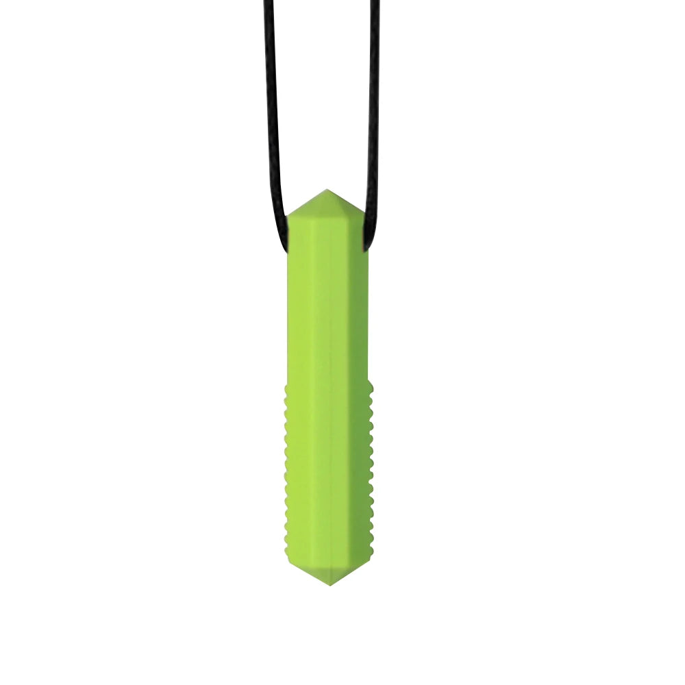 1pcs Silicone Teether Kids Chew Necklace Sensory Chewy Pendant Oral Motor Toys Therapy Tools for Autism ADHD Children's Goods