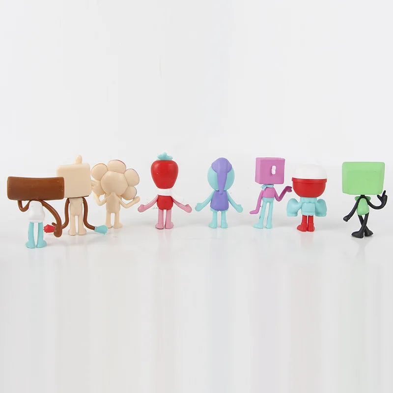 8pcs/set Cartoon Anime Figure PVC Collection Model Cute Doll Toys