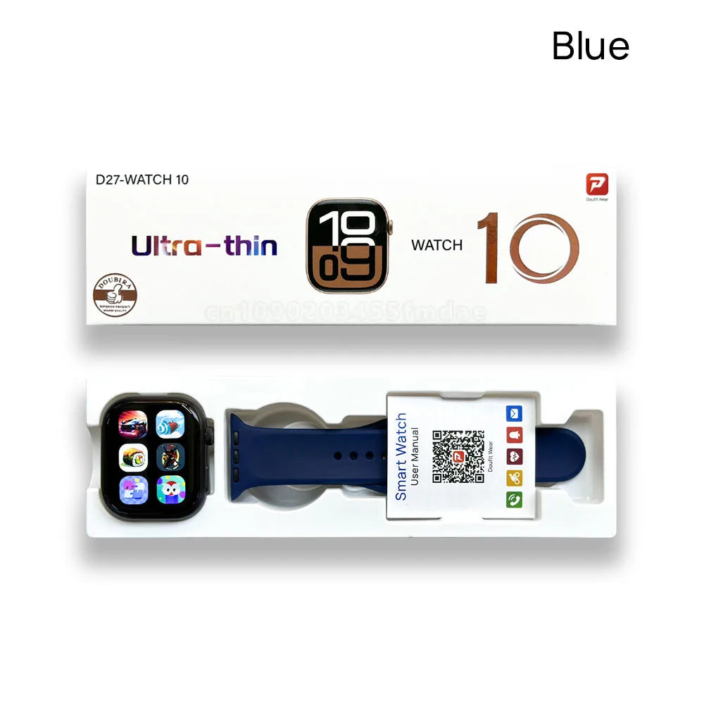 New Watch10 Series GPS Smart Watch Men Always On Display Heart Rate Body Temperature BT Call Women Waterproof Series Smartwatchs