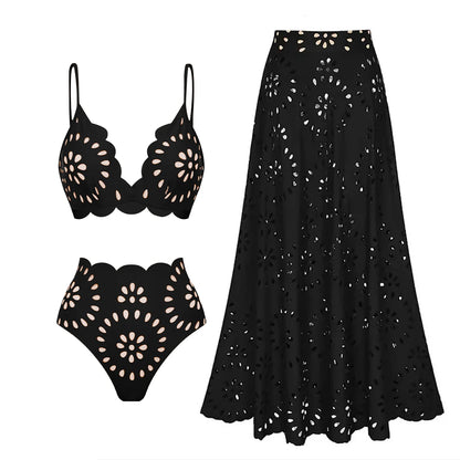 2026 New Sexy Ruffle Bikini Set Printed Brazilian Biquini Women Swimwear Skirt Bathing Suit Girls Summer Beachwear Dress