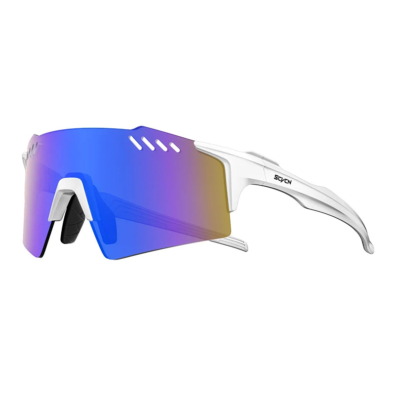 SCVCN Red Photochromic Sunglasses Cycling Glasses Sports for Men Mountain Bike Road Bicycle Eyewear Fashion Goggles MTB UV400