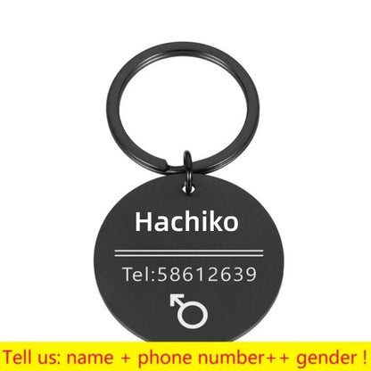 Personalized Engraved Cat Dog Pet ID Tag Dogs Anti-lost Collar Charm Engraving Pet Name Collar for Puppy Cats Collar Accessories