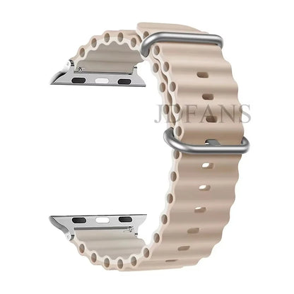 Strap For Apple watch ultra band 49mm 44mm 45mm 41mm 40mm 38mm 44 45 mm 1:1 Original Ocean belt iWatch series 9 10 8 7 se bands