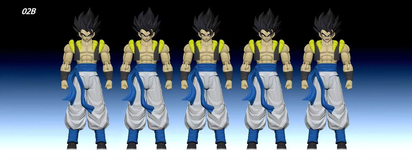 In Stock New Tonsenarttoys Kamione 02A 02B Dragon Ball Z Gojita SHF Super Saiyan SSJ Gogeta Dragon Anime Action Figures Toys