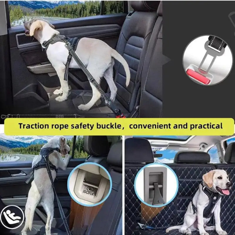 5Pcs Heavy-Duty Pet Seat Belt Adapter Metal Seat Belt Clip and Buckle Lock for Vehicle Pet Leash Securement