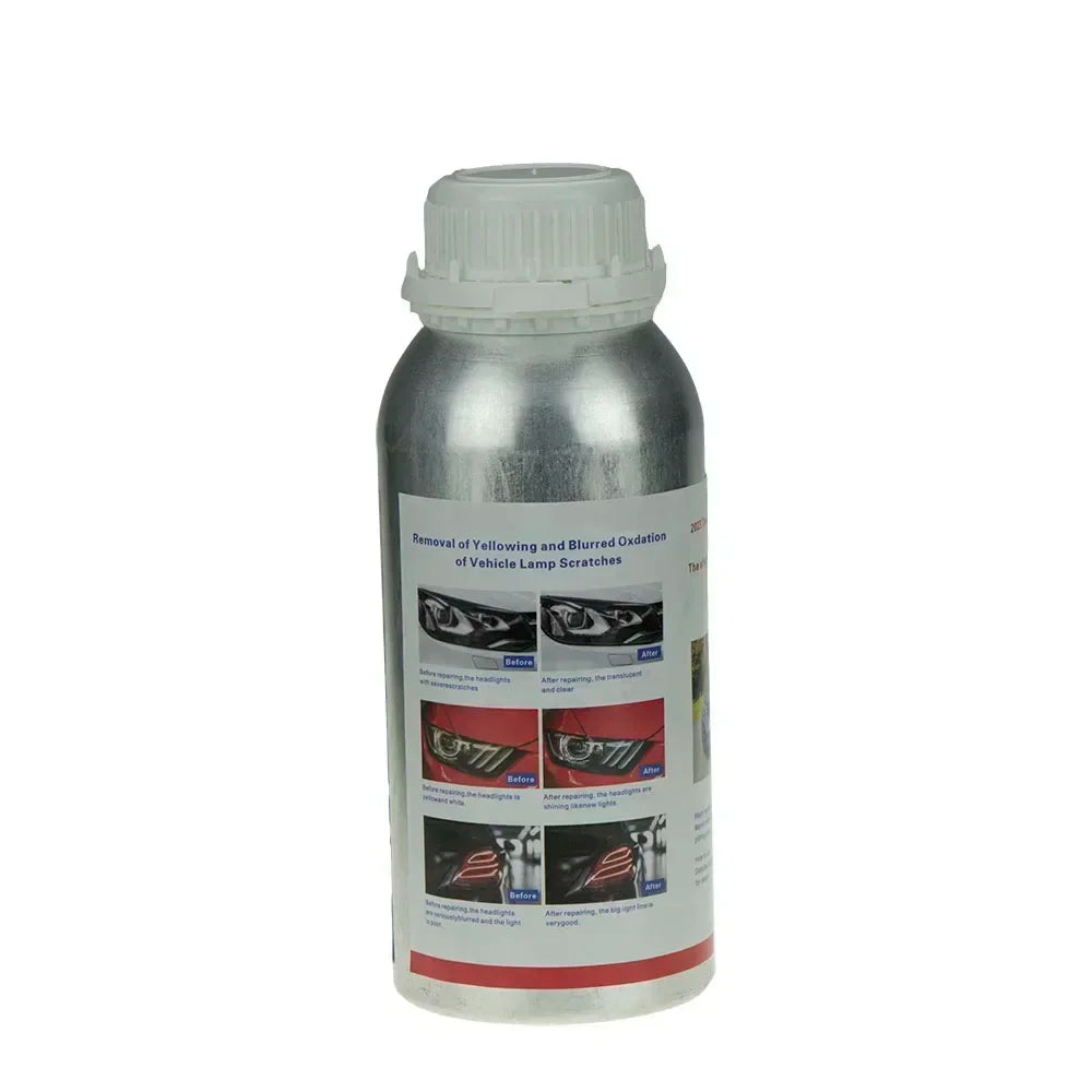 800ml Headlights Liquid Polymer Headlight Chemical Polish Repair Fluid Refurbishment Scratch Repair Polishing Headlights Kit