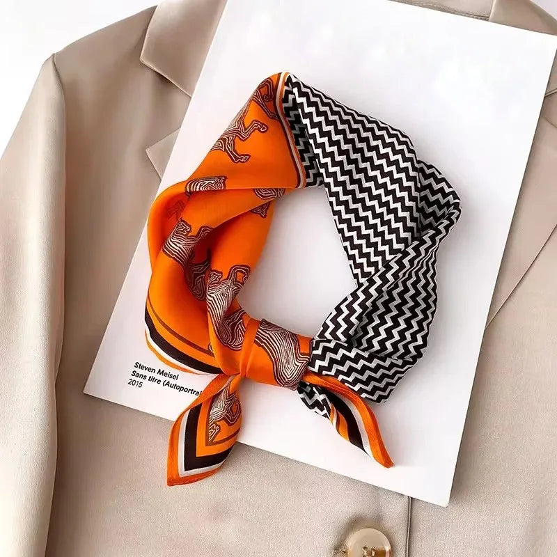 Scarf 100% Silk Bandana Women Square Scarves Wrap Kerchief Spring Fashion Luxury High Quality Headband Hijab Shawls 2026
