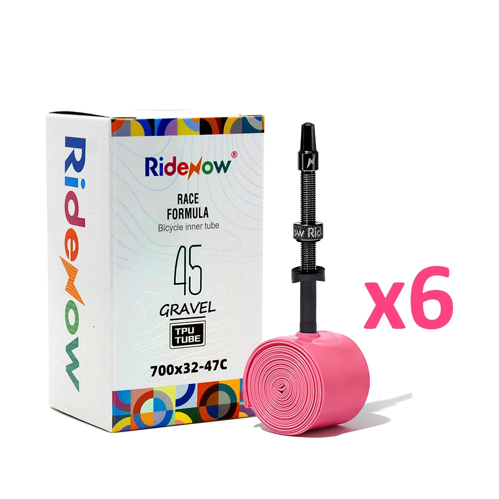 Ridenow Metal Nozzle Tpu Inner Tube Detachable Valve Cores 45g Gravel 29Inch 700x32-47c Tube Bike Tyre MTB Road Bike Inner Tube