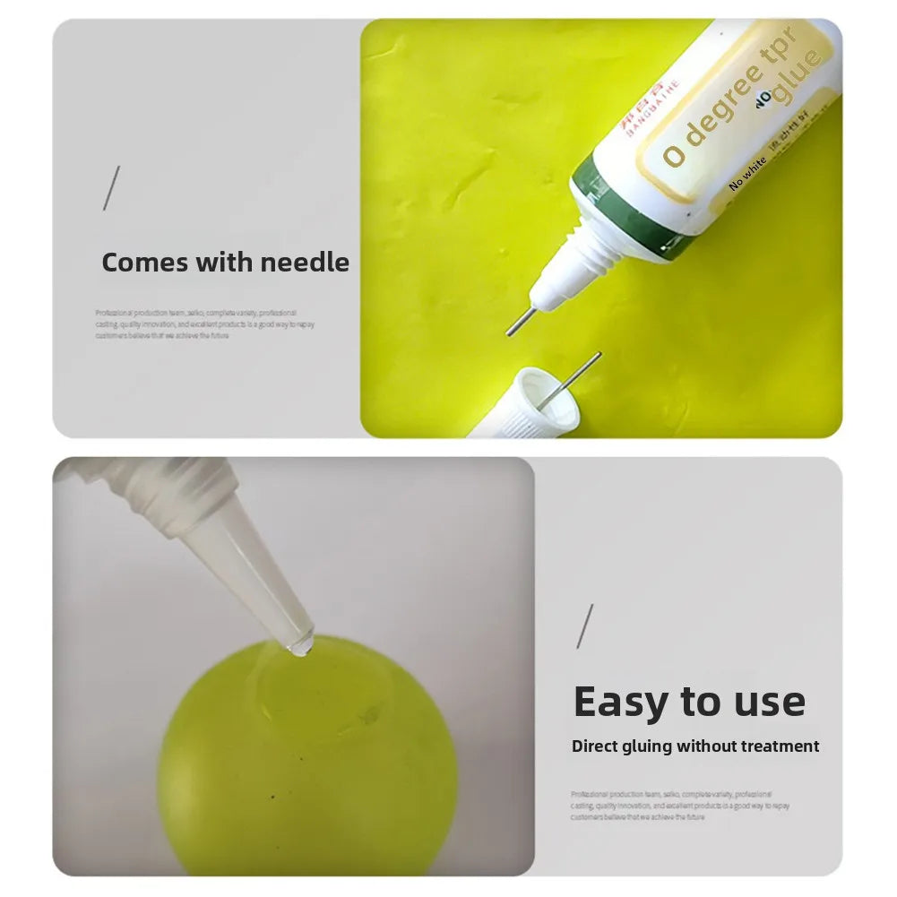 20ml TPR Glue for Squishies Toys,Room Temperature Curing Adhesive for Stress Ball Squishies Repairs,DIY Handcraft Studio