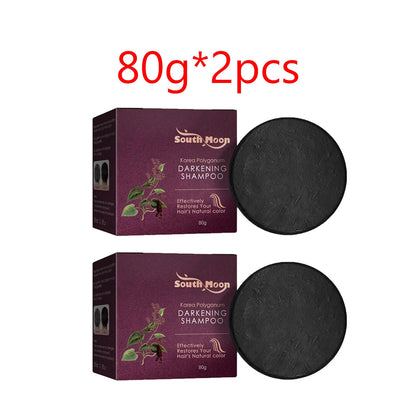 Polygonum Multiflorum Shampoo Soap Remove Dandruff Reduct Hair Loss Restore Natural Black Hair Strengthen Hair Roots Hair Care