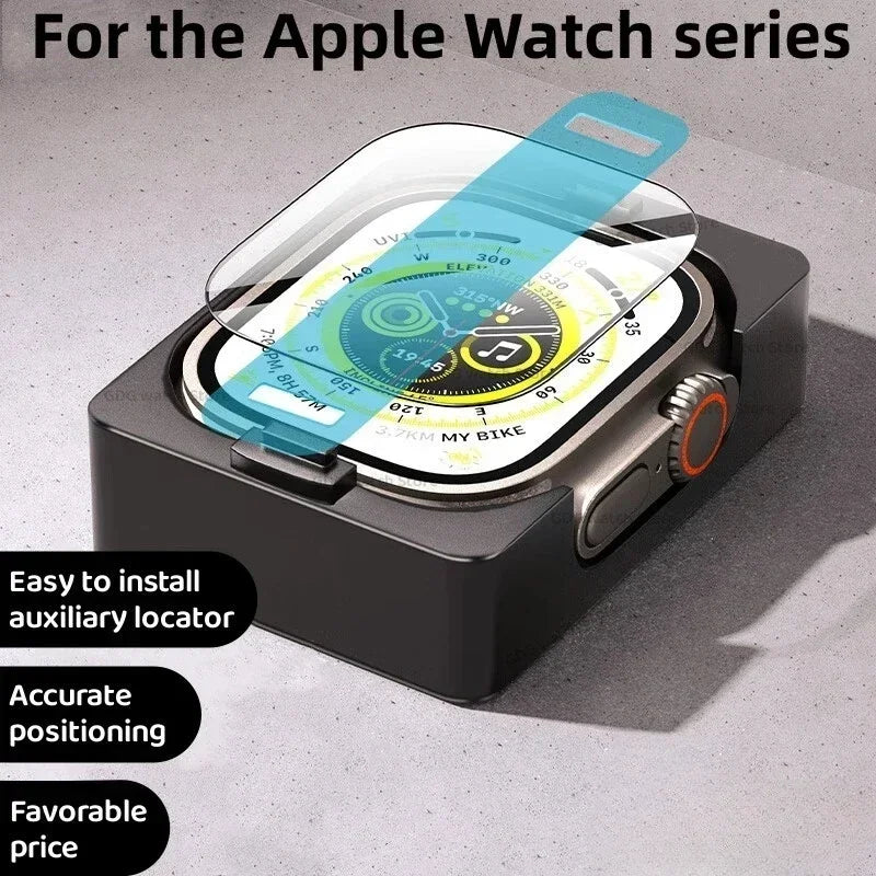 Install Tray Screen Protector for Apple Watch Ultra 49mm Series10 42mm 46mm For iWatch 9 8 7 6 5 4 3 SE 45mm 41mm 44mm 40mm 38mm
