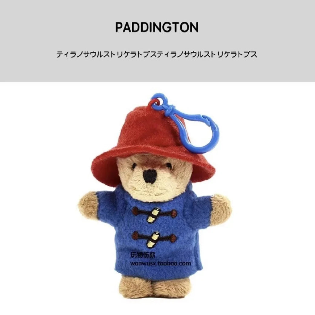 New Cute Paddington Bear Plush Doll Key Chain Chain School Bag Pendant Accessories Small Pendant Children's Plush Toy 11x4x2cm