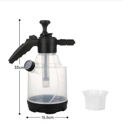Hand Pump Foam Sprayer with 3 Types of Nozzle Hand Pneumatic Foam Cannon Snow Foam Car Wash Spray Bottle Car Window Cleaning