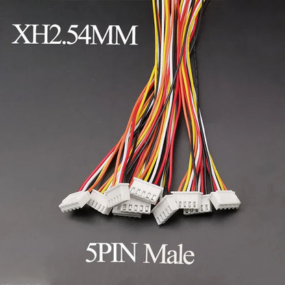 10PCS  Micro JST XH 2.54 2P 3P 4P 5P 6PIN Male Female Plug Connector 2.54mm Pitch With Wire Cable Battery Charging Cable