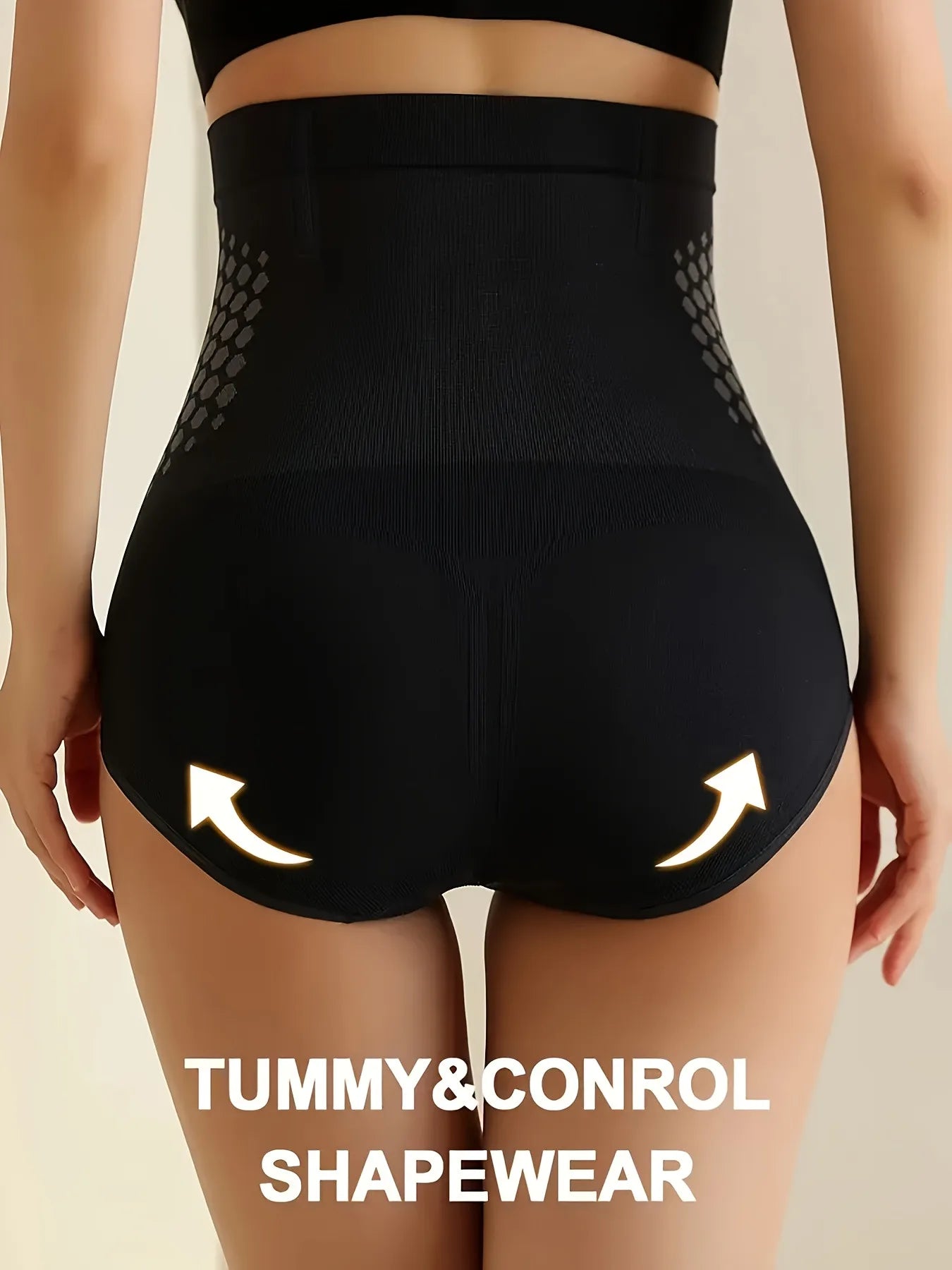 Women's High Waist Tummy Control Shapewear Panties, Firm Compression Body Shaper Briefs with Stretch Fit for Daily Wear