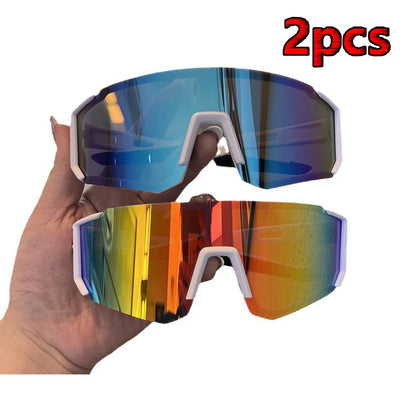 1/2pcs Oversized Wrap Frame Fashion Glasses Y2K Fashion Glasses Unisex Eyewear for Music Festivals Casual Eyewear