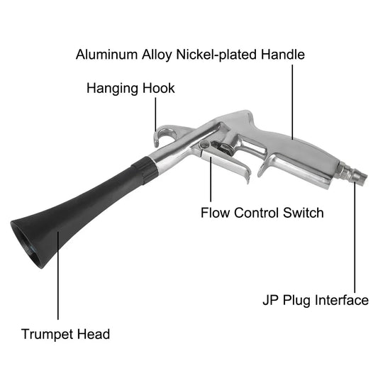 Dry Cleaning High Pressure Gun Car Wash Gun 0.4Mpa-10Mpa Tornador Air Blow Interior Detailing Cleaning Tools Dust Blowing