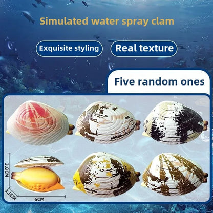 Simulated Water Spraying Clam Toy Prank Toy Water Simulation Shell Toy Children's Mini Water Gun Summer Playing for Boy