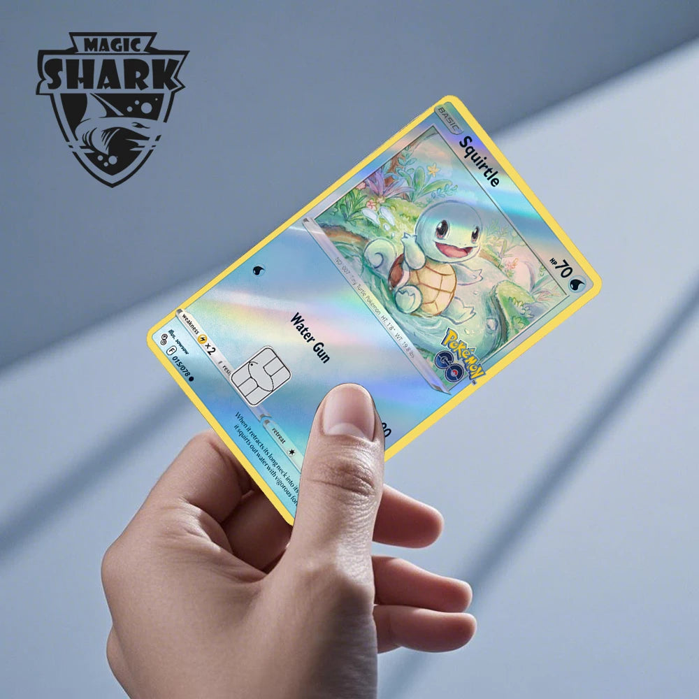 Charizard Gyarados Venusaur Blastoise Mewtwo Squirtle Snorlax Holographic Laser Credit Debit Card Film Skin Sticker