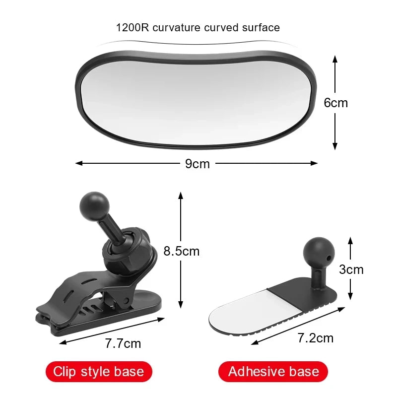 New Car Rearview Mirror Wide View Safety Mirror For Windshield Infant Car Seats Clear Reflection 360-Degree Rotatable Adjustable