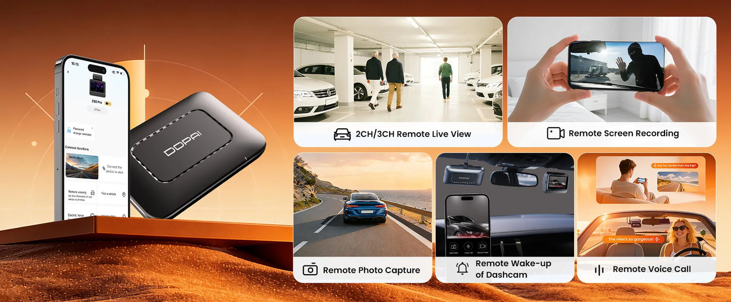 DDPAI 4K+4K New Z90 Master Dual 4K Front Rear Dual HDR for Sony Car Dash Cam ADAS Parking 5GHz WiFi Camera DVR Video Recorder