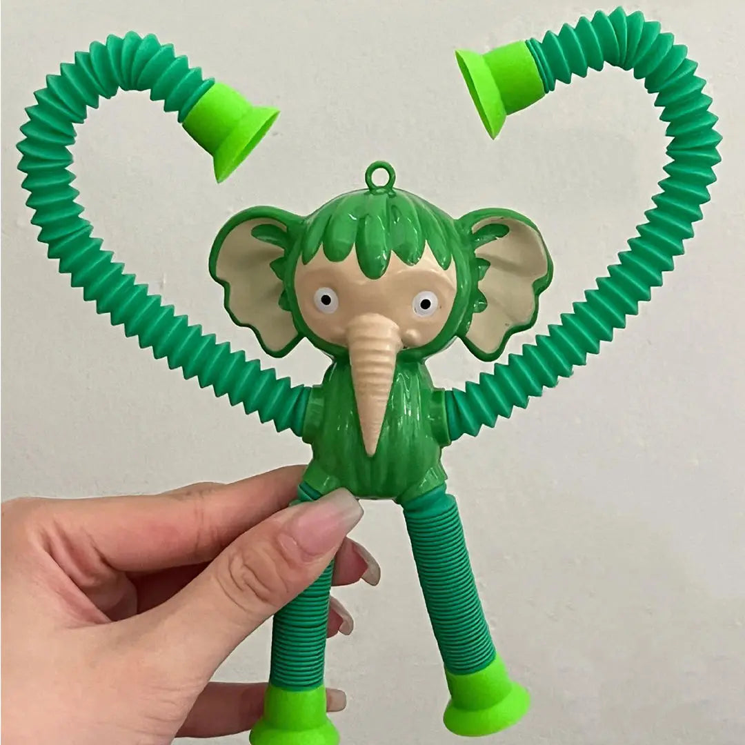 Italian Brainrot Suction Pop Tubes Fidget Toys Tung Tung Sahur Stretch Tube Stress Relief Sensory Toys for Kids Adult Gift