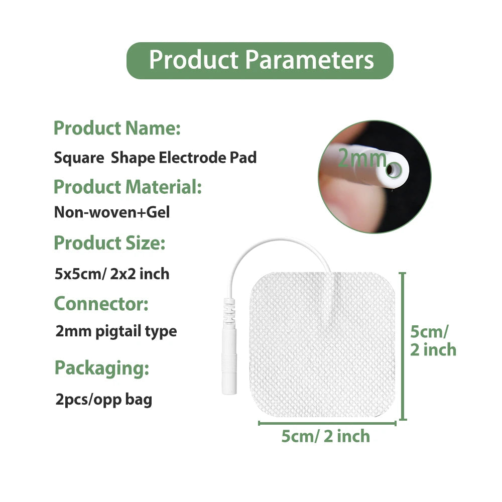10/20/50Pcs Tens Electrode Pads Gel Self-adhesive Patches For Acupuncture Massager Slimming Pulse EMS Muscle Stimulator Sticker