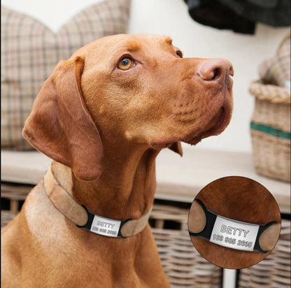 Custom Cat Dog ID Personalized Pet Collar Tag Engraving Charm Name Pendant Bone Necklace Puppy stainless steel Pet Accessories