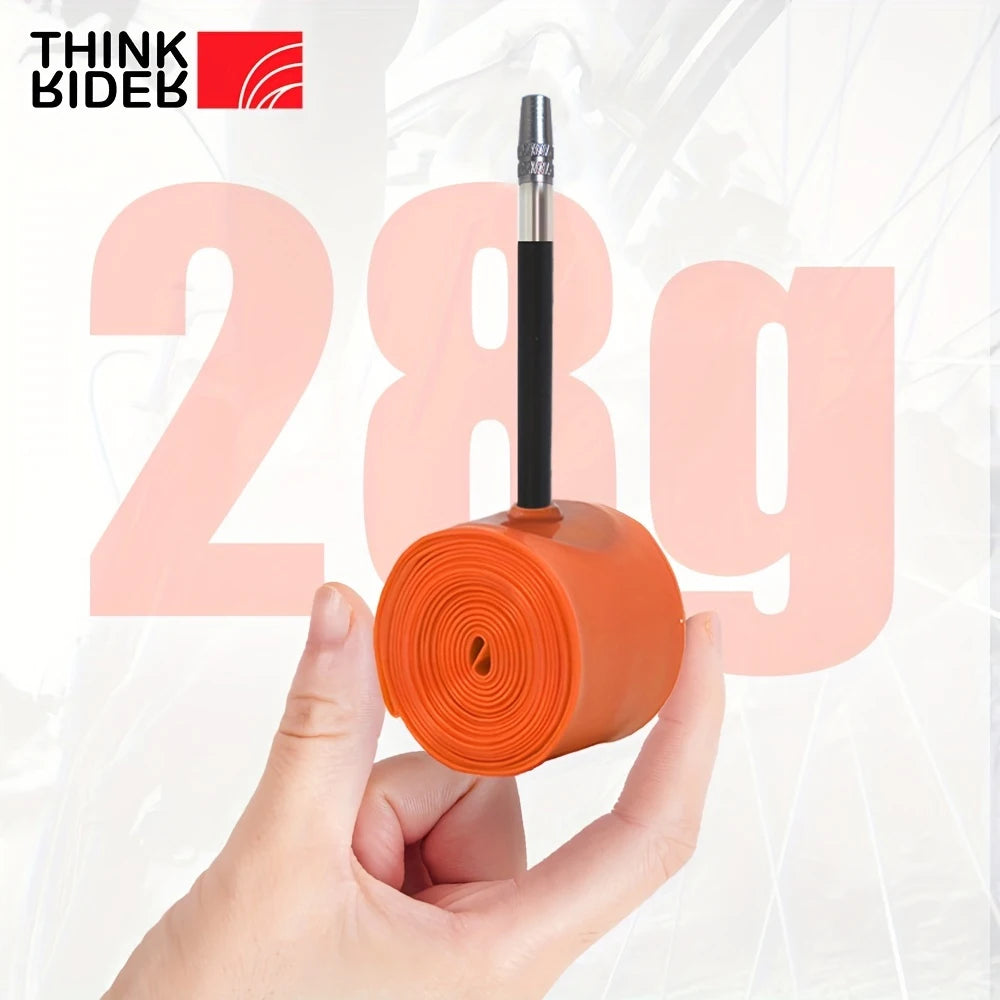 ThinkRider 1Pcs Ultralight 28g Bike Inner Tube 700X18 25 28 32 Road Bicycle TPU Material Tire 65mm Length French Valve