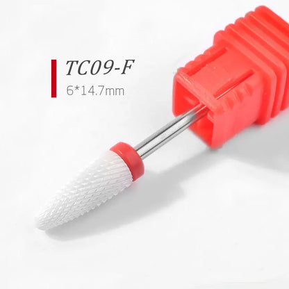 1/5pcs Ceramic Nail Drill Bits Milling Cutter Nail Files Grinding Head Electric Pedicure Manicure Polish Cuticle Clean Nail Tool