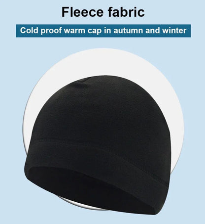 1PC Warm Winter Skull Cap Soft Polar Fleece Hat Thick Windproof Cap Outdoor Beanie Cap Ski Cap Unisex Suitable For Unisex