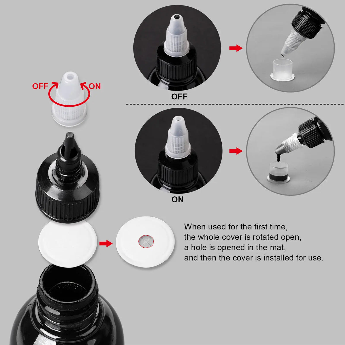 15/30/120/200/240ML Tattoo Ink Professional DIY Tattoo Pigment Practice Tattoo Ink Body Art Paint Tattoo Color