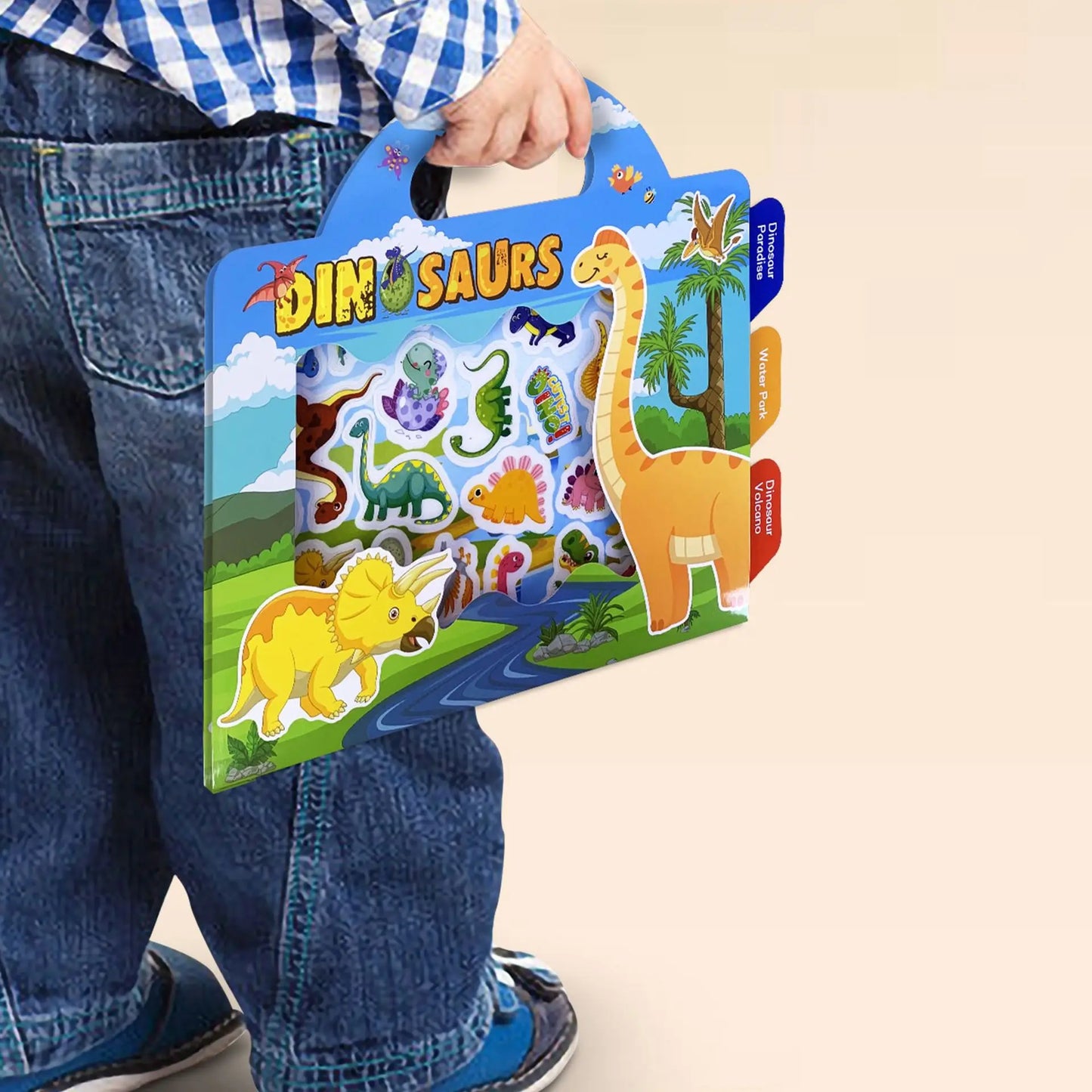 New Children Reusable Scene Cute Stickers DIY Puzzle Sticker Games Books Cartoon Animal Learning Cognition Toys For Kids Gift