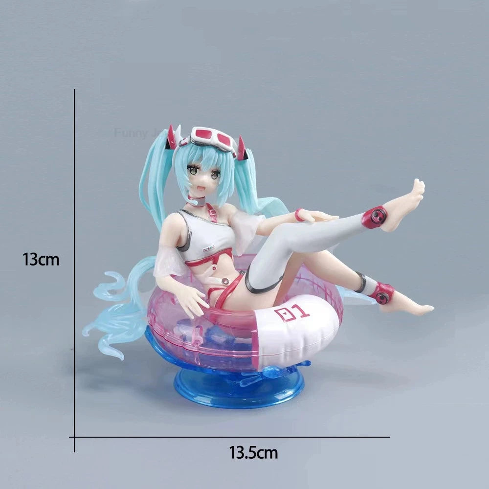 Anime Figure Cherry Blossoms Dress Action Figures Kawaii Swimsuit Vocaloid PVC Collectible Model Toys Girl Gift