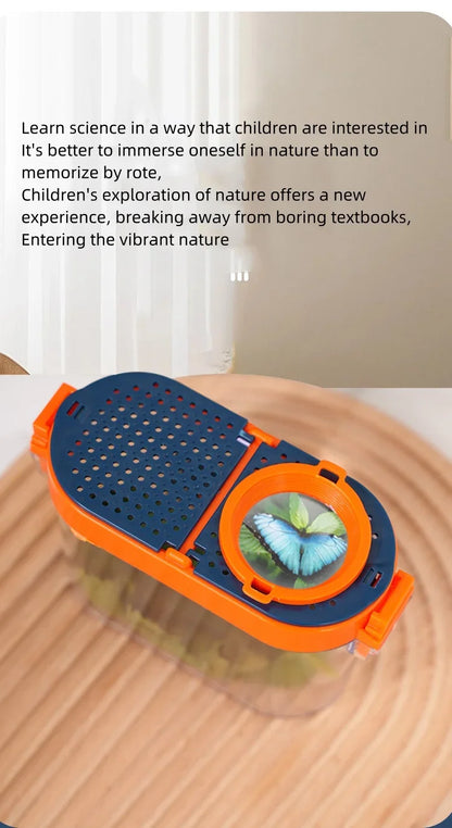 Novel Insect Observation Box Outdoor Collection Telescope Tadpole Butterfly Silkworm Biological Experiment Capture Tool