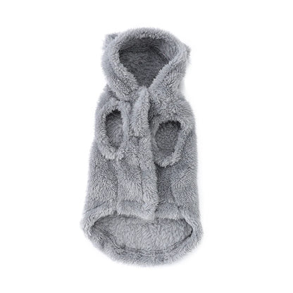 Winter Pet Sweater Coat Cute Ear Soft Hoddie Kitten Clothes Cozy Fleece Costume For Small Dogs Cats Sphynx Cat Yorkshire Outfits