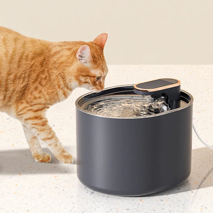 3L Cat Water Fountain with Motion Sensor Automatic Dog Water Dispenser with LED Light Ultra Silent Pet Drinking Water Fountain