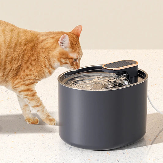 3L Cat Water Fountain with Motion Sensor Automatic Dog Water Dispenser with LED Light Ultra Silent Pet Drinking Water Fountain