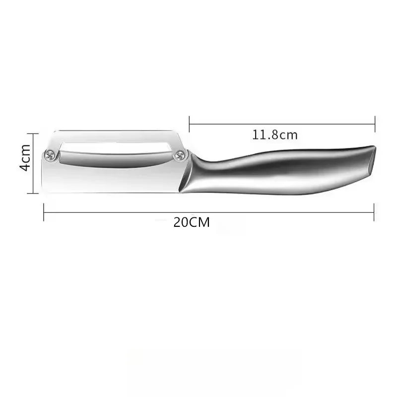 1PC Stainless Steel Flat Edge Peeler Potato Peeler Slicer Knife Watermelon/Melon Grater Kitchen Multi-Purpose Tool